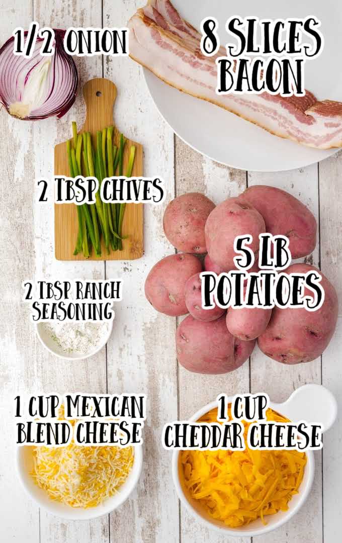 cheesy bacon ranch potatoes raw ingredients that are labeled