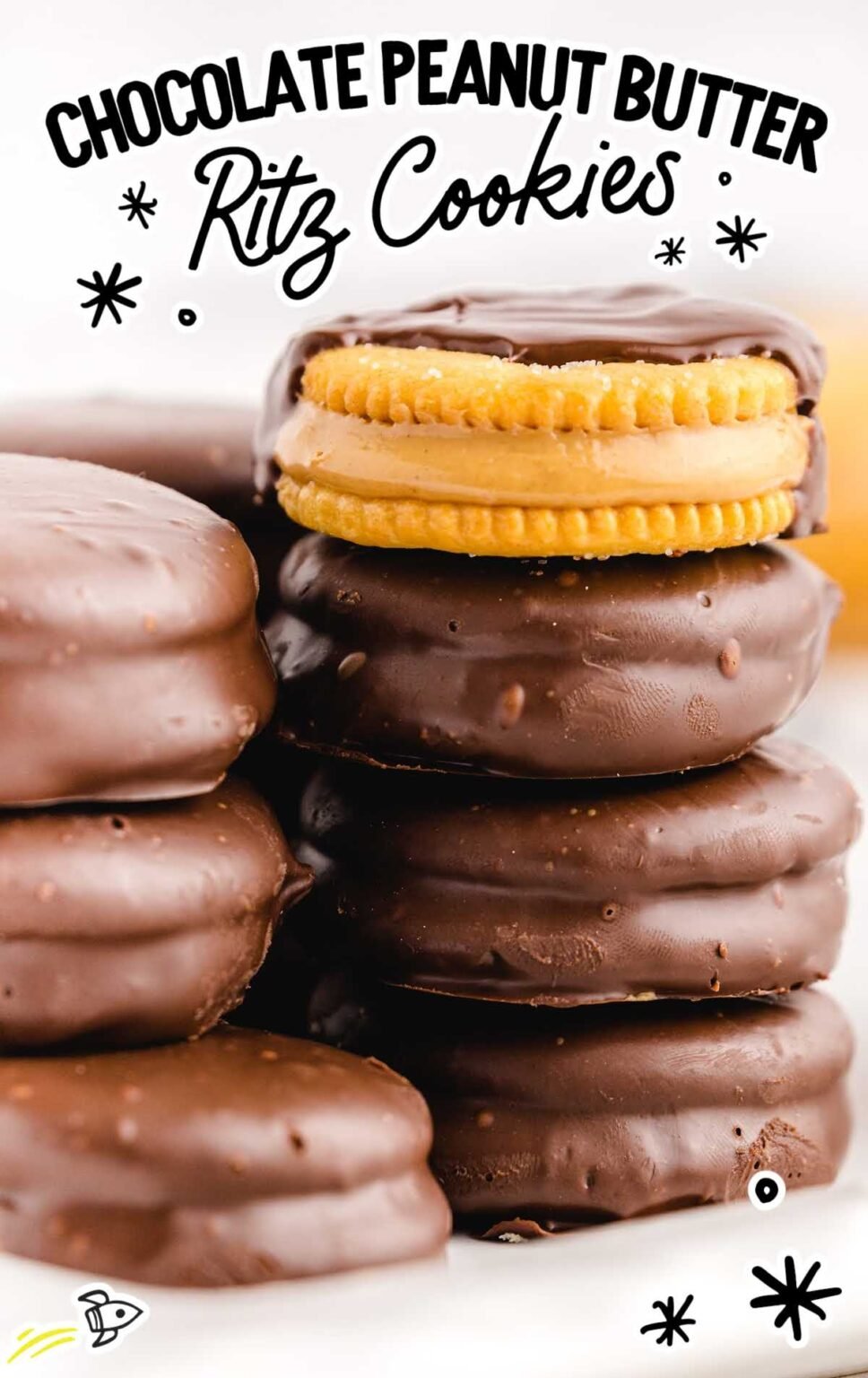 Chocolate Peanut Butter Ritz Cookies Spaceships and Laser Beams