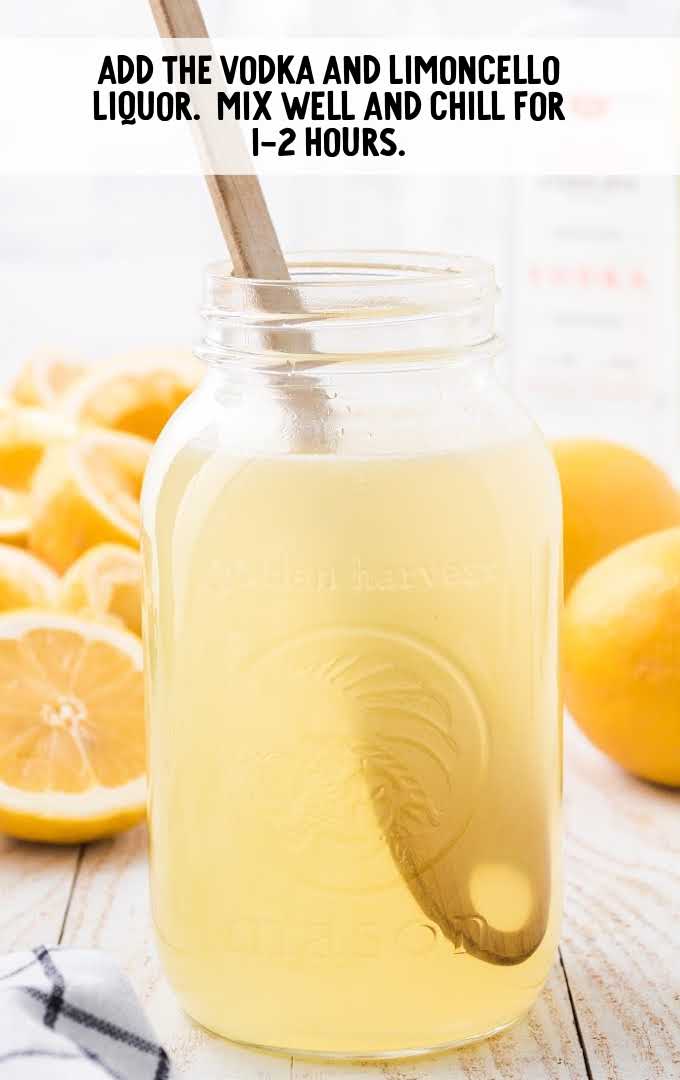 hard lemonade process shot of lemonade in mason jar