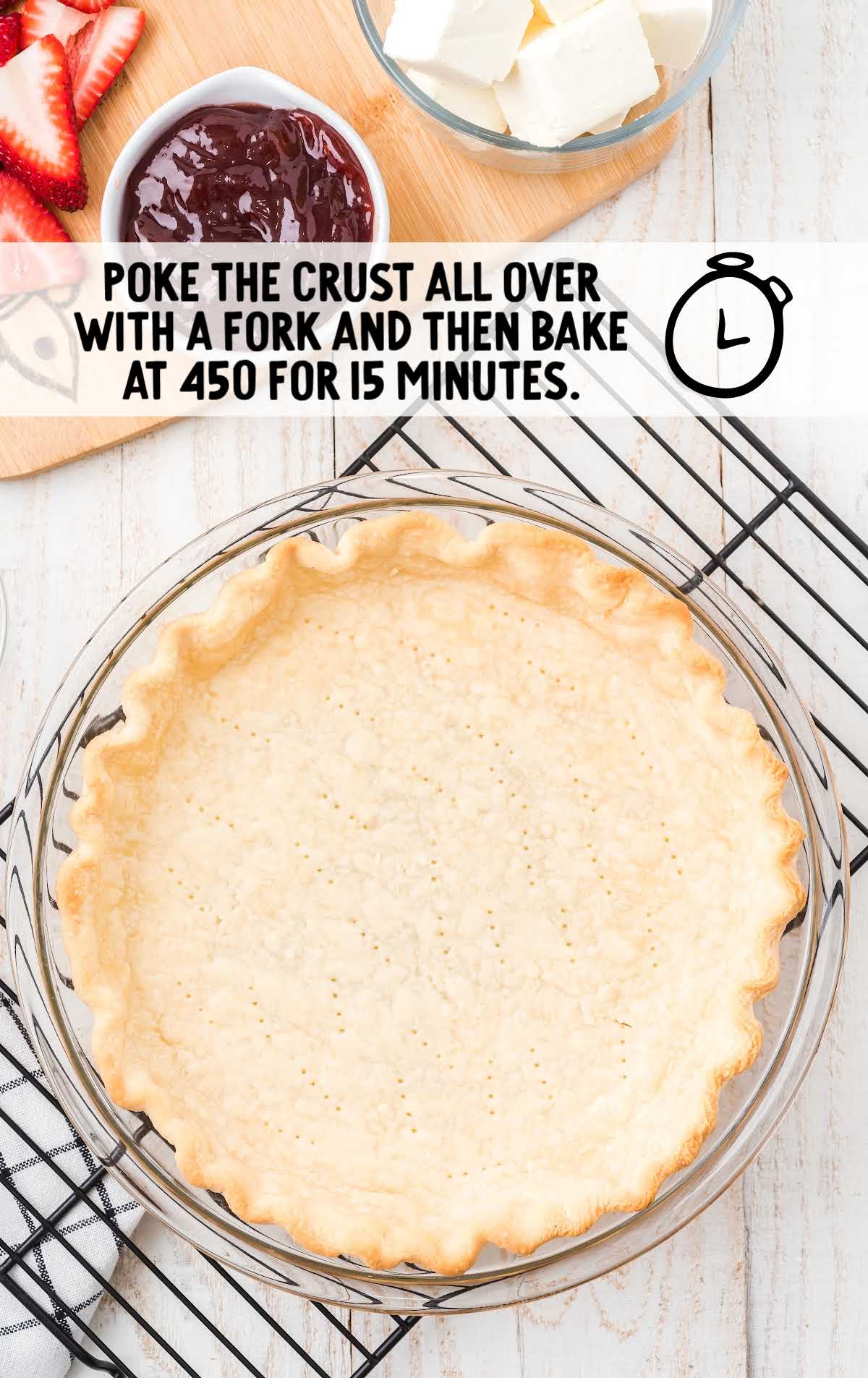pie crust poked with holes
