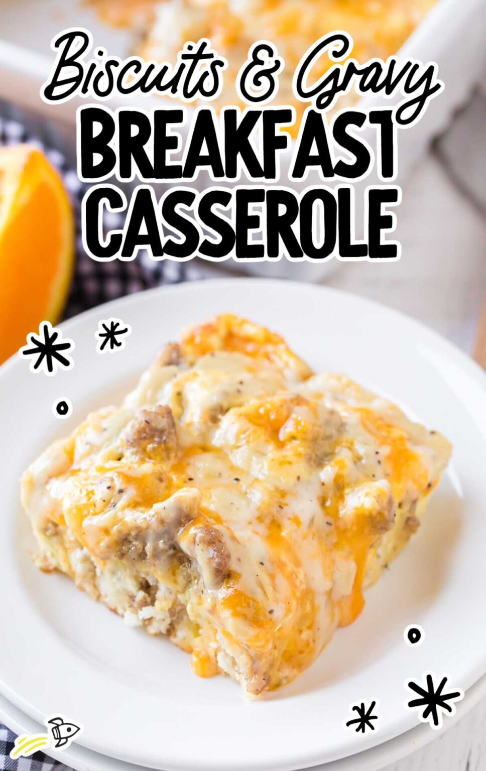 Biscuits and Gravy Breakfast Casserole - Spaceships and Laser Beams