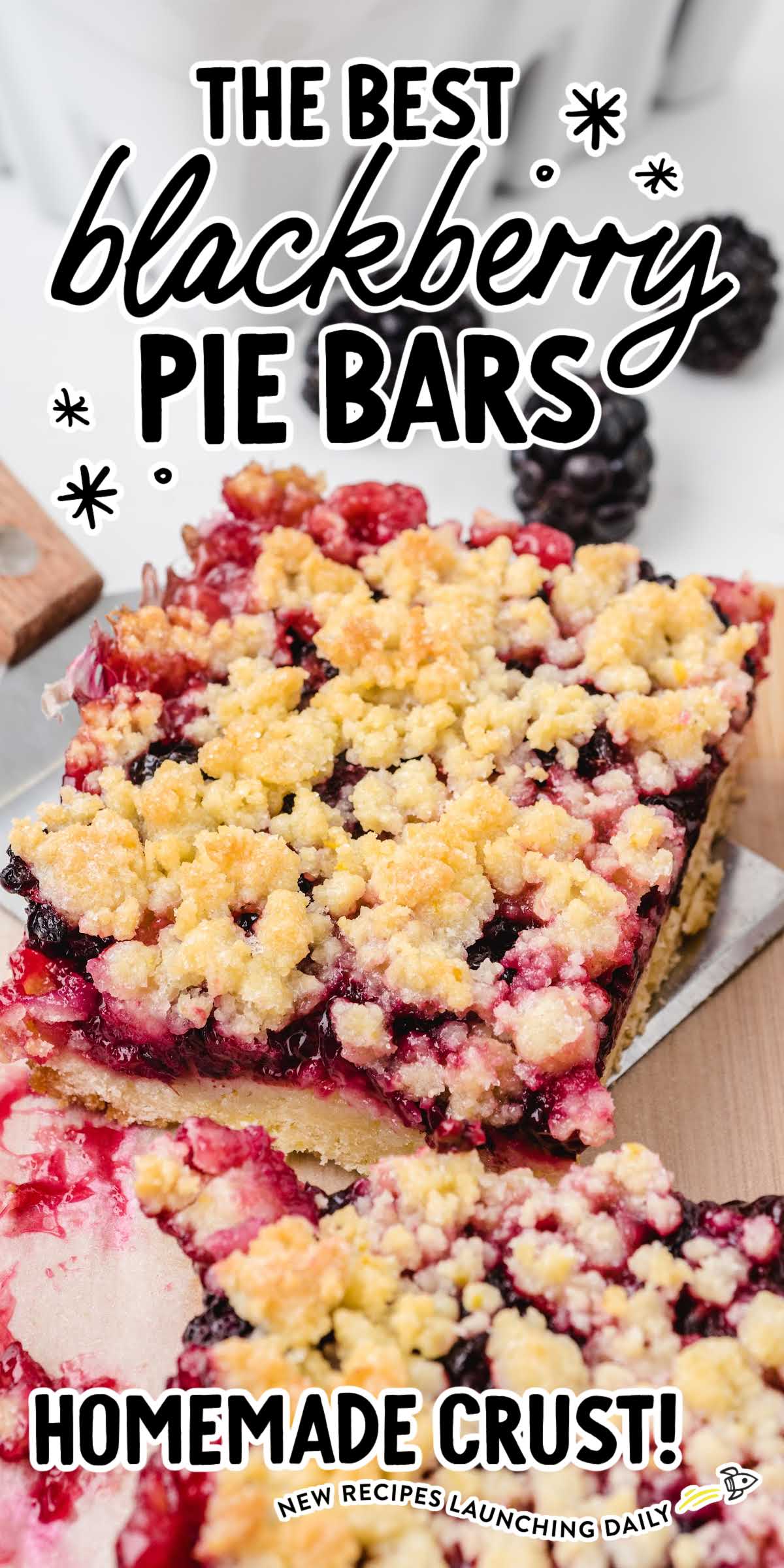 Blackberry Pie Bars - Spaceships and Laser Beams