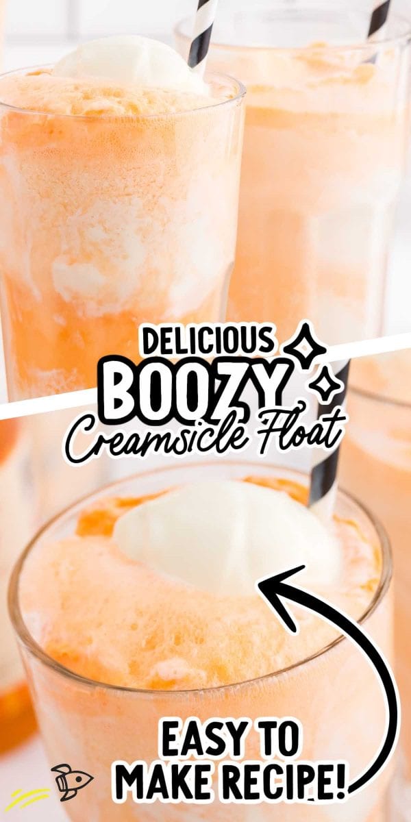 Boozy Creamsicle Float - Spaceships and Laser Beams