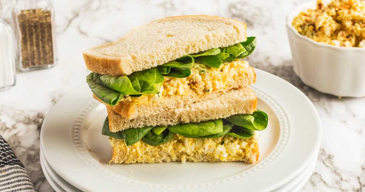 Bacon & Egg Salad on Rye Toast - The Original Dish