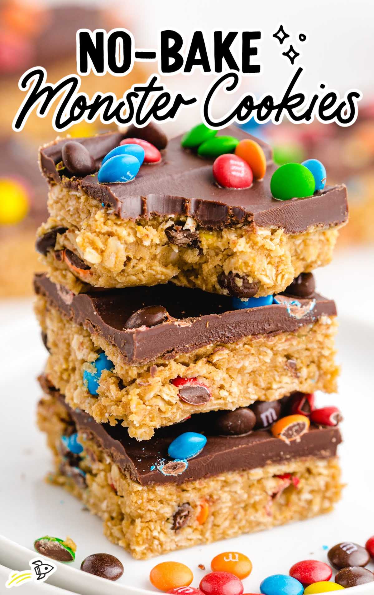 Monster Cookie Bars {No Bake}