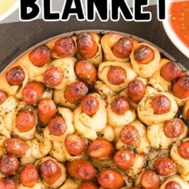 overhead shot of a bunch of Pigs in a Blanket