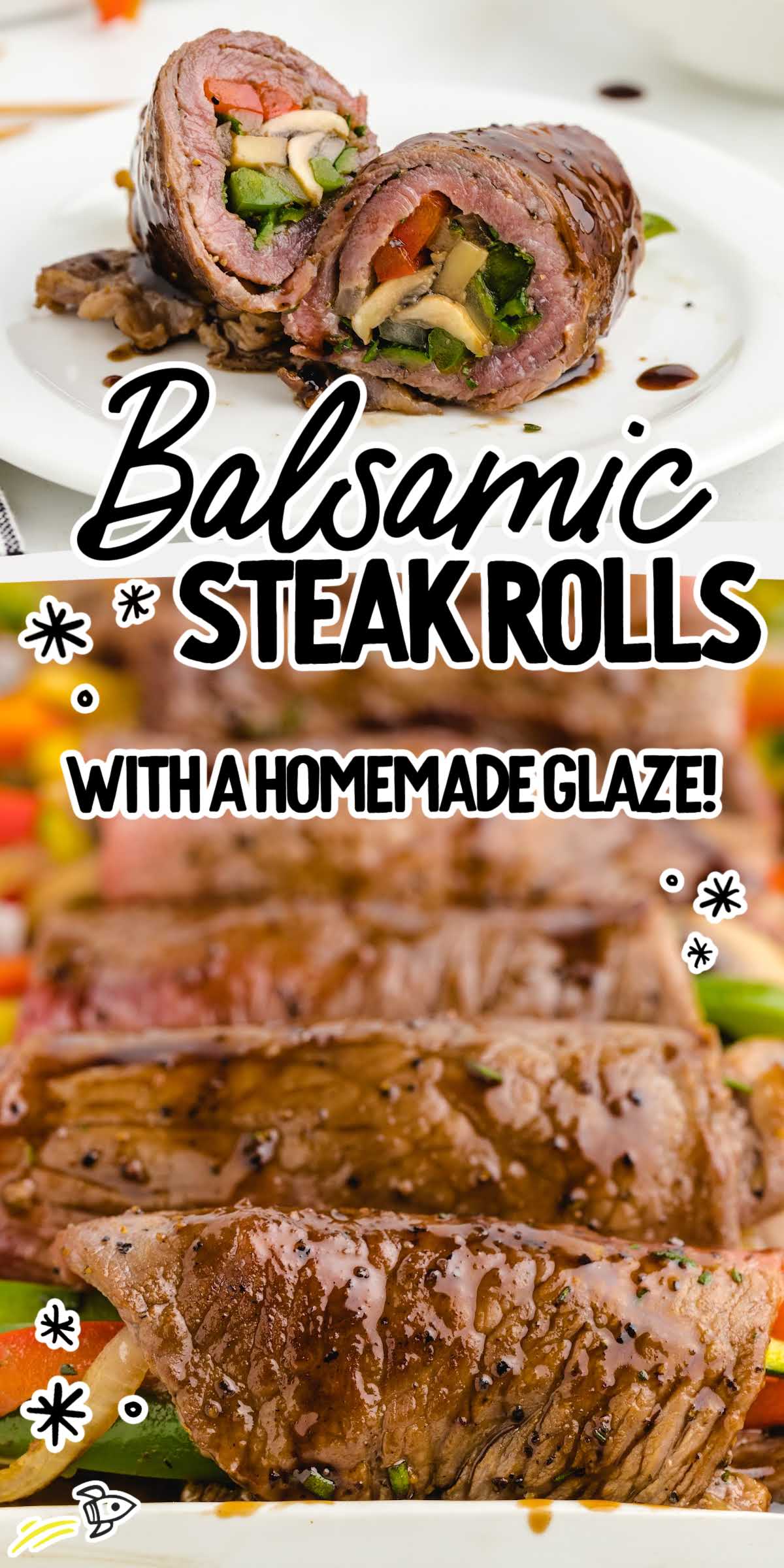 Balsamic Glazed Steak Rolls - Spaceships and Laser Beams