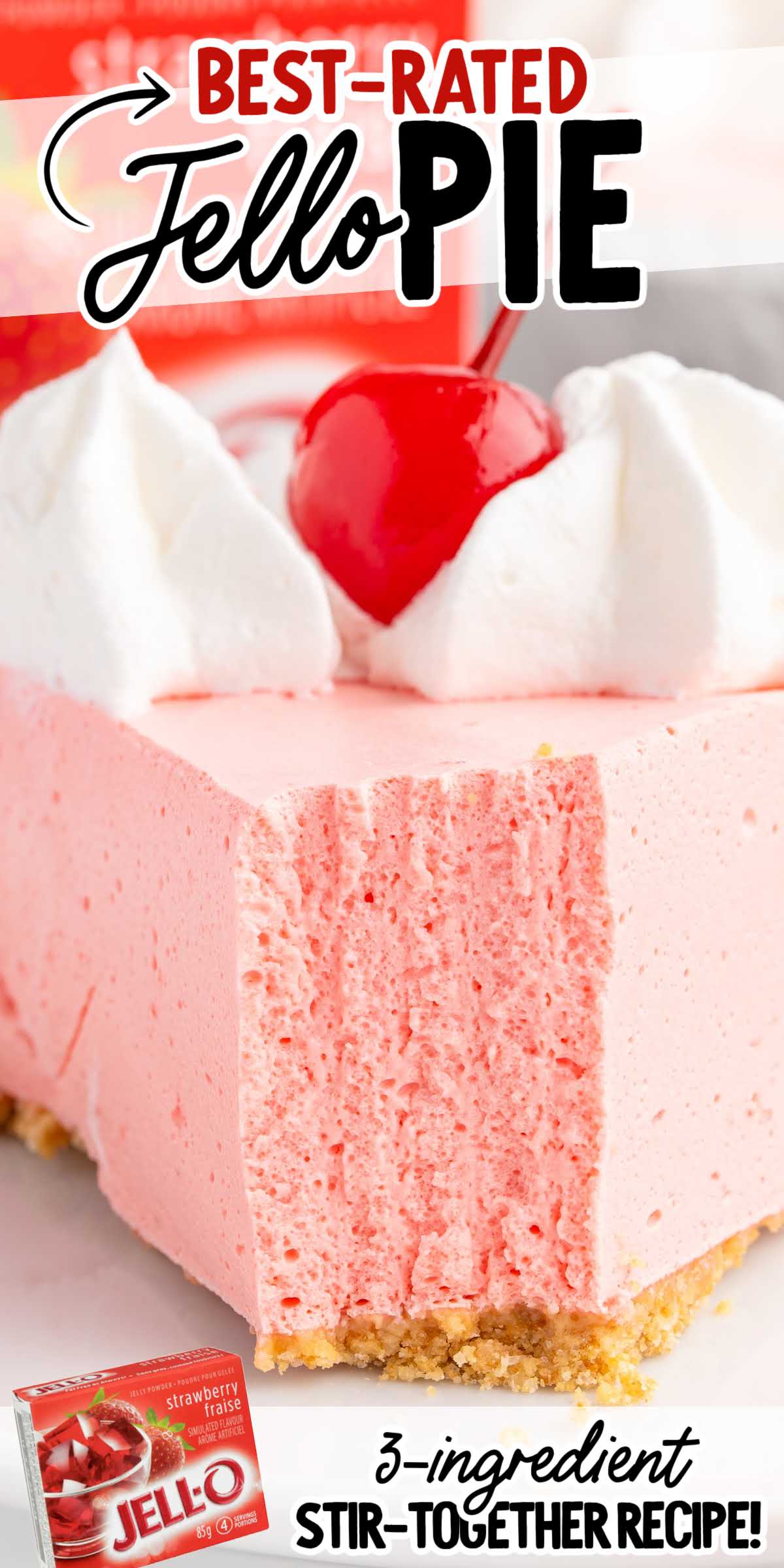 No Bake Strawberry Jello Pie - Spaceships and Laser Beams