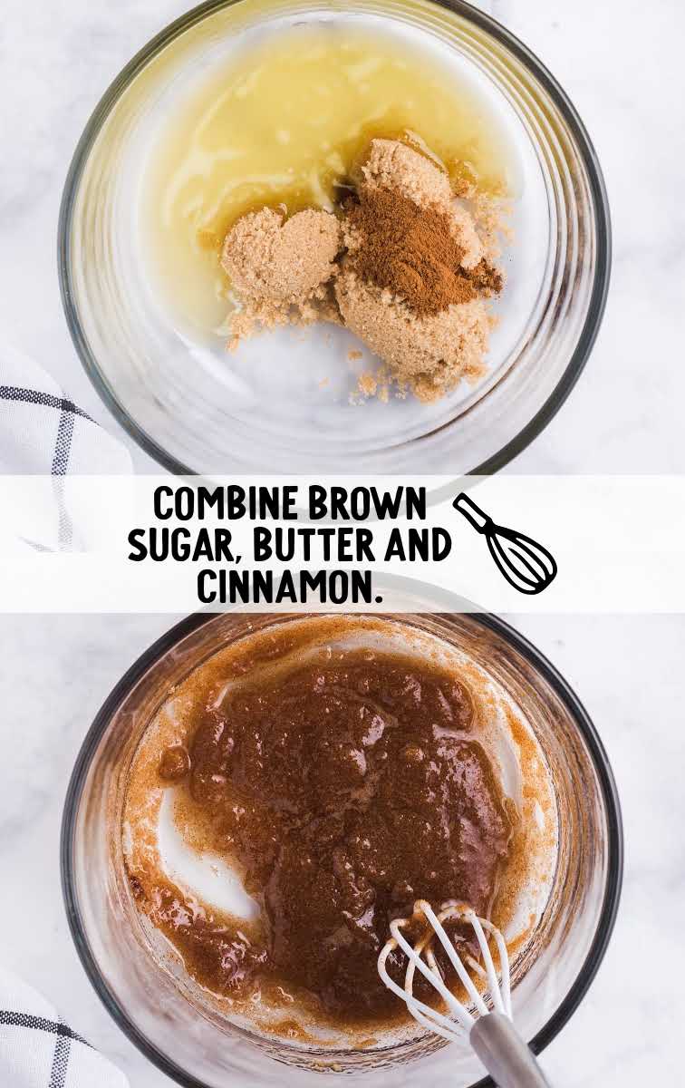 brown sugar, butter and cinnamon combined 