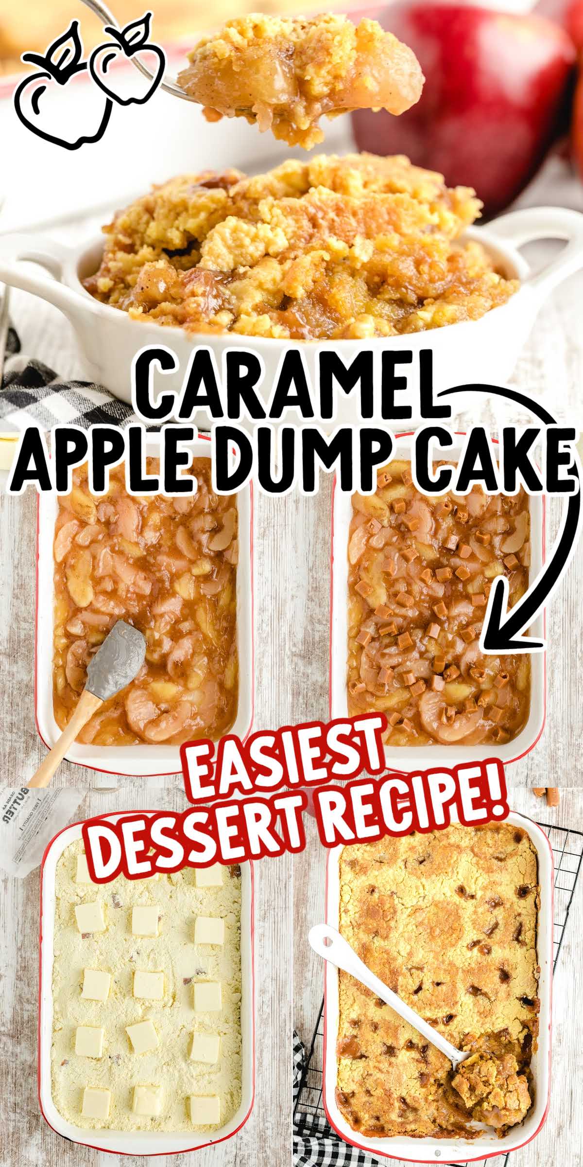 Caramel Apple Dump Cake - Spaceships and Laser Beams