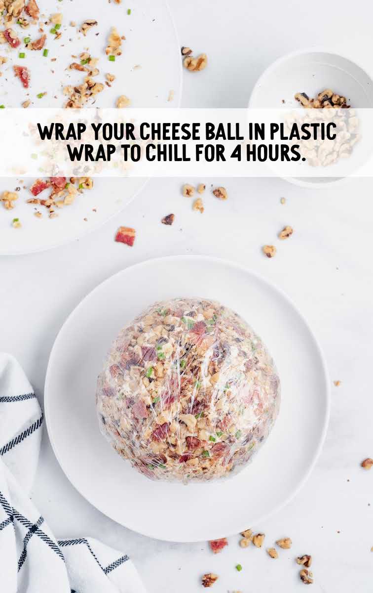 wrap cheese ball in plastic wrap