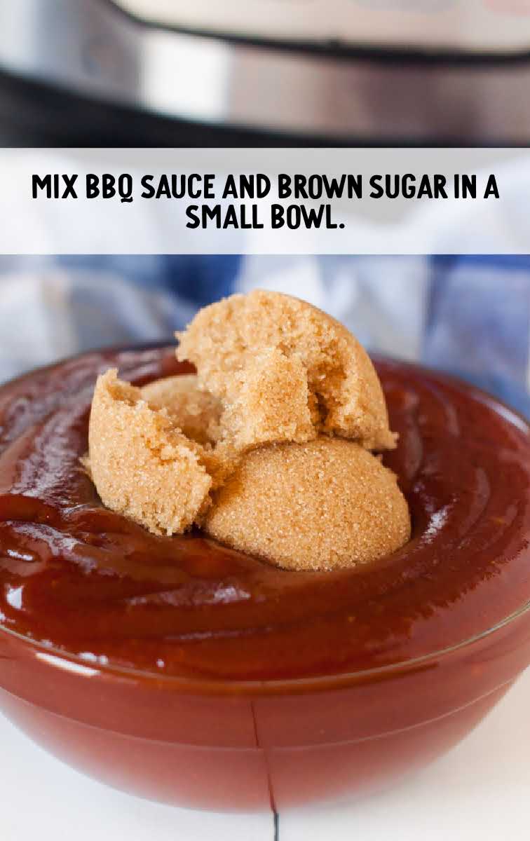 bbq sauce and brown sugar mixed 