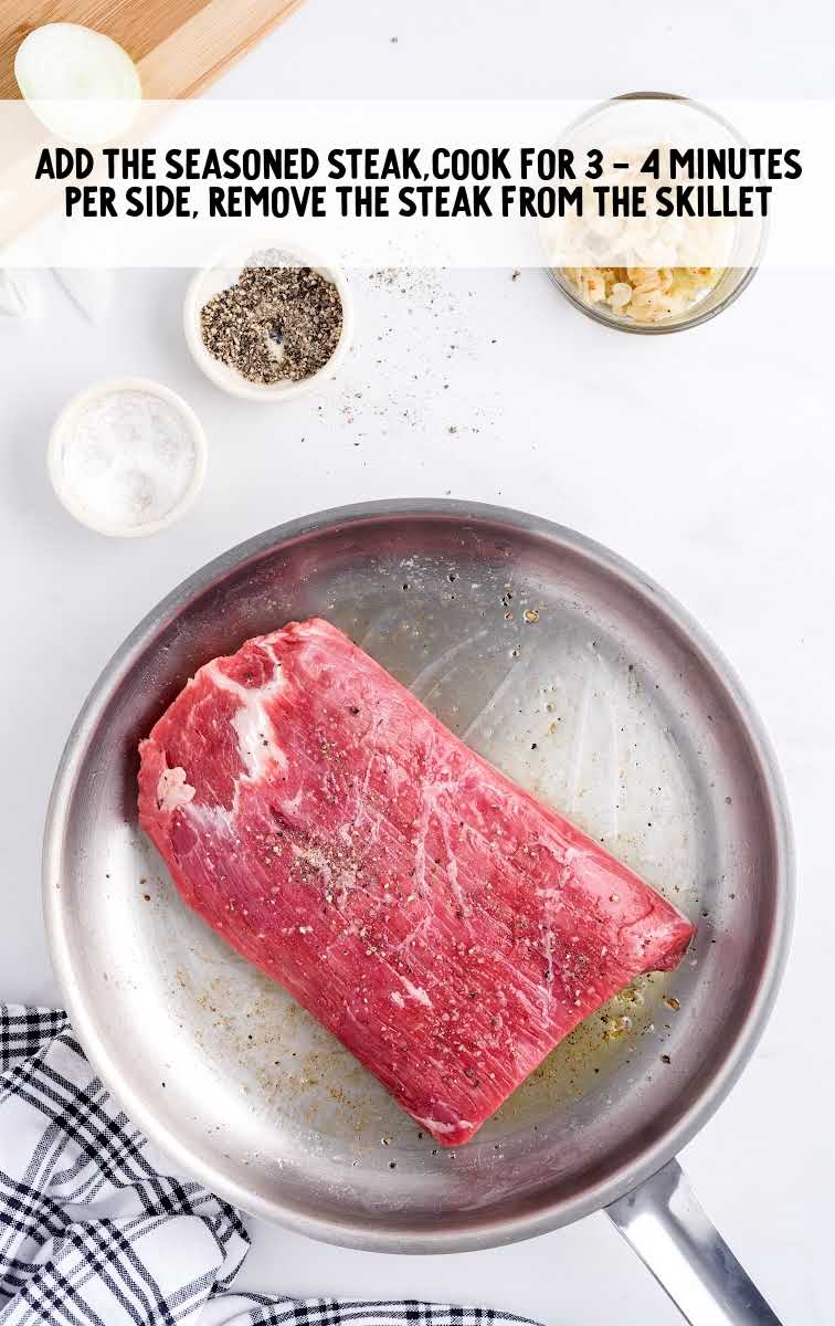 steak on a skillet