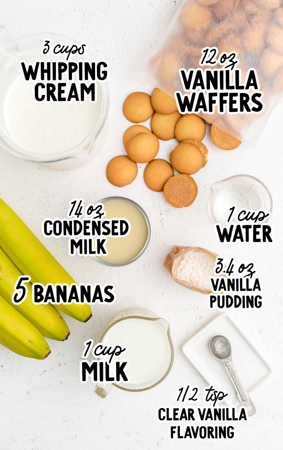 copycat magnolia banana pudding raw ingredients that are labeled