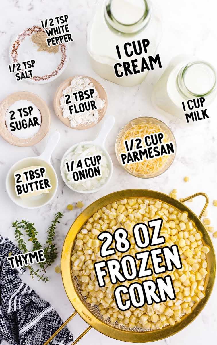 Creamed Corn raw ingredients that are labeled