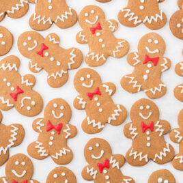 close up shot of a bunch of Gingerbread Men Cookies