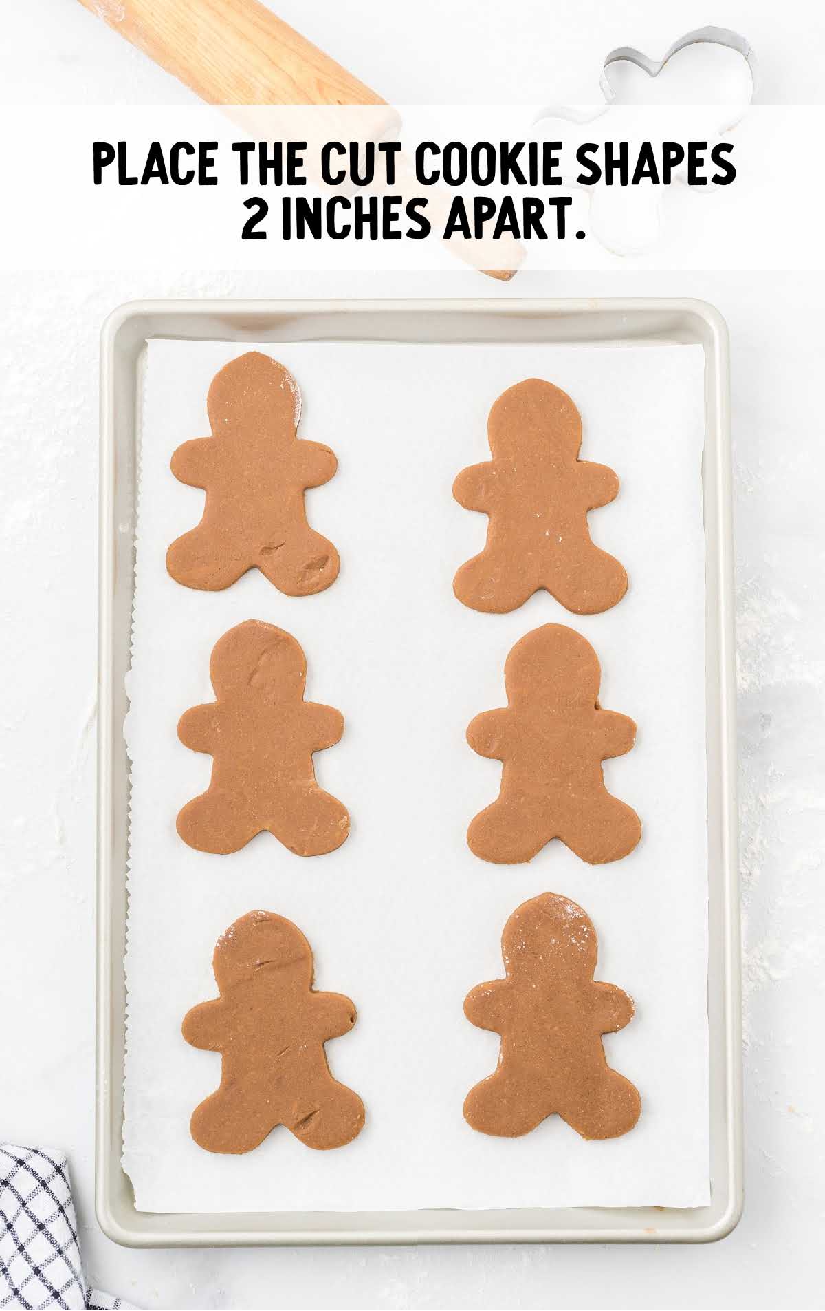 cookies placed on a baking sheet