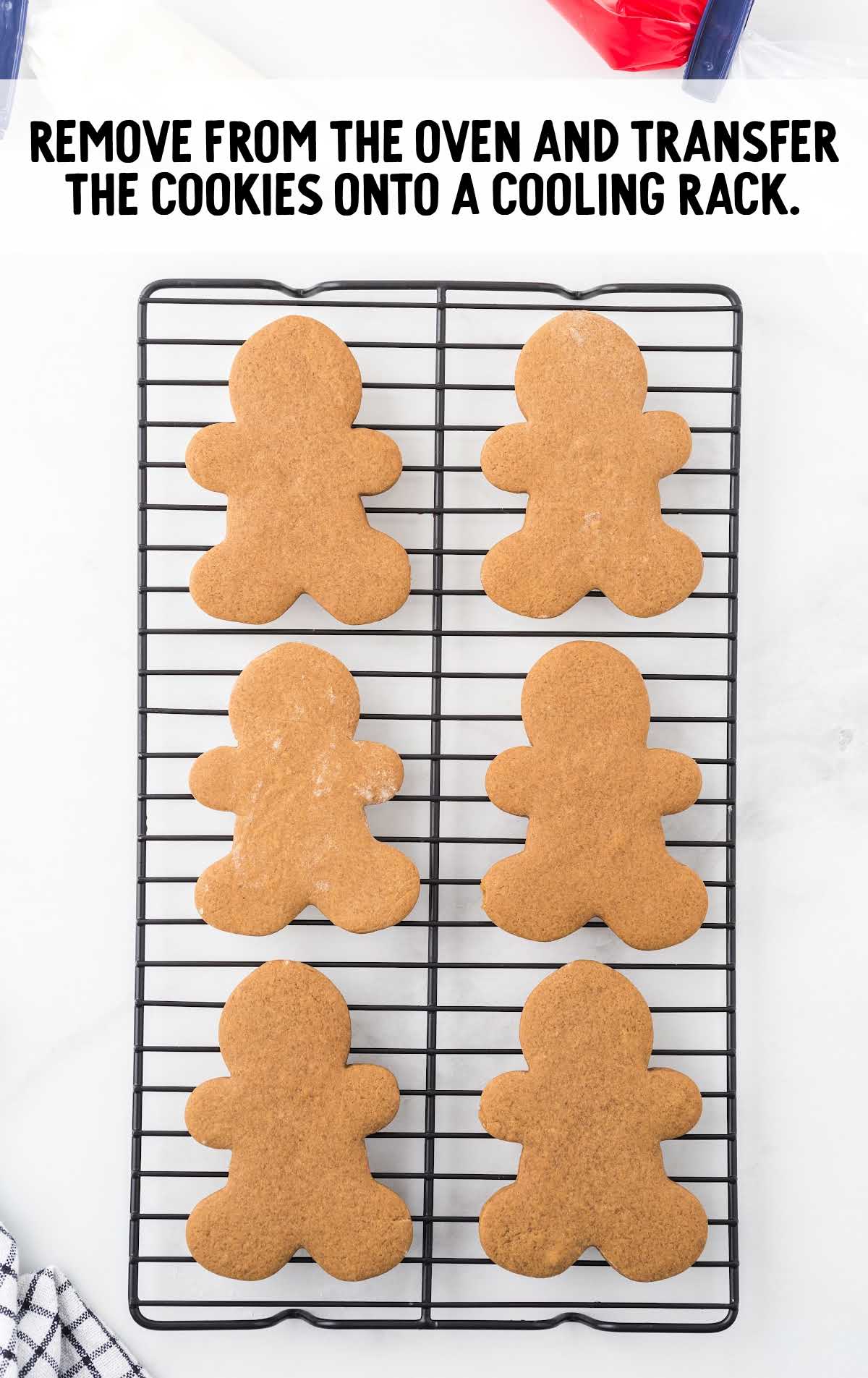 cookies placed on a cooling rack