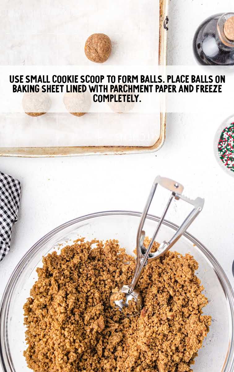form balls and place on baking sheet