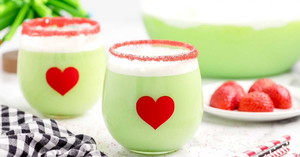 Grinch Punch Bowl Set 