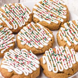 a plate of Soft Gingerbread Cookies