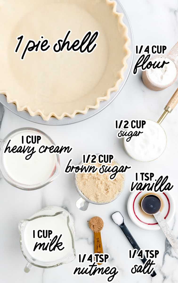 Sugar Pie raw ingredients that are labeled
