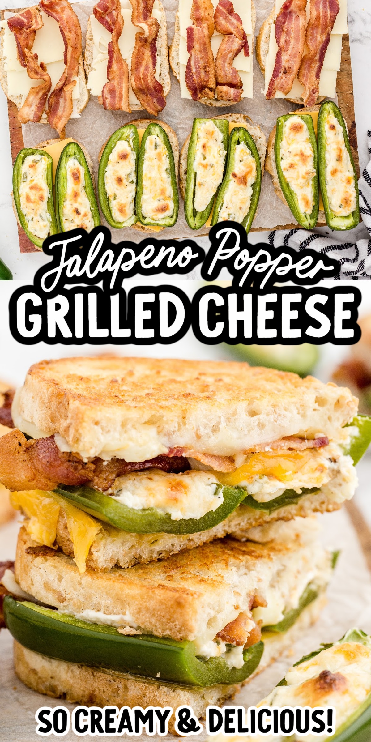 Jalapeño Popper Grilled Cheese - Spaceships and Laser Beams