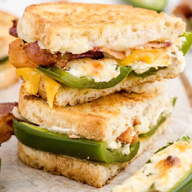 Jalapeño Popper Grilled Cheese - Spaceships and Laser Beams