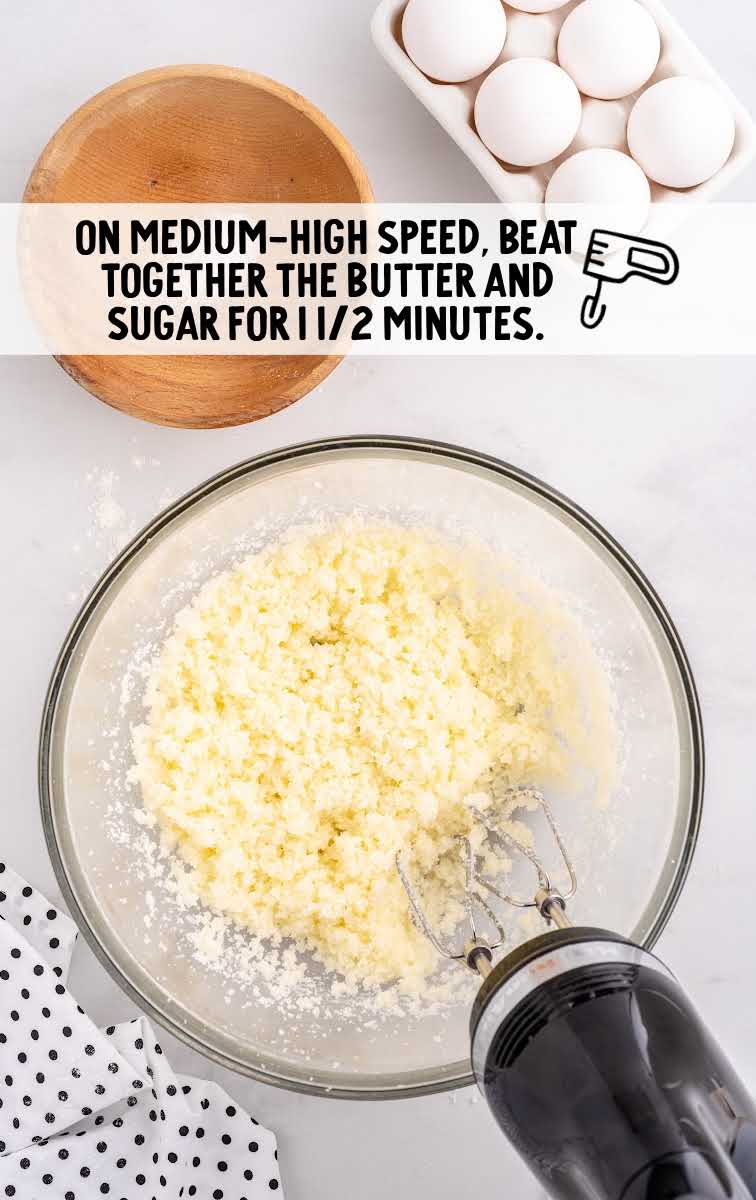 butter and sugar blended together 