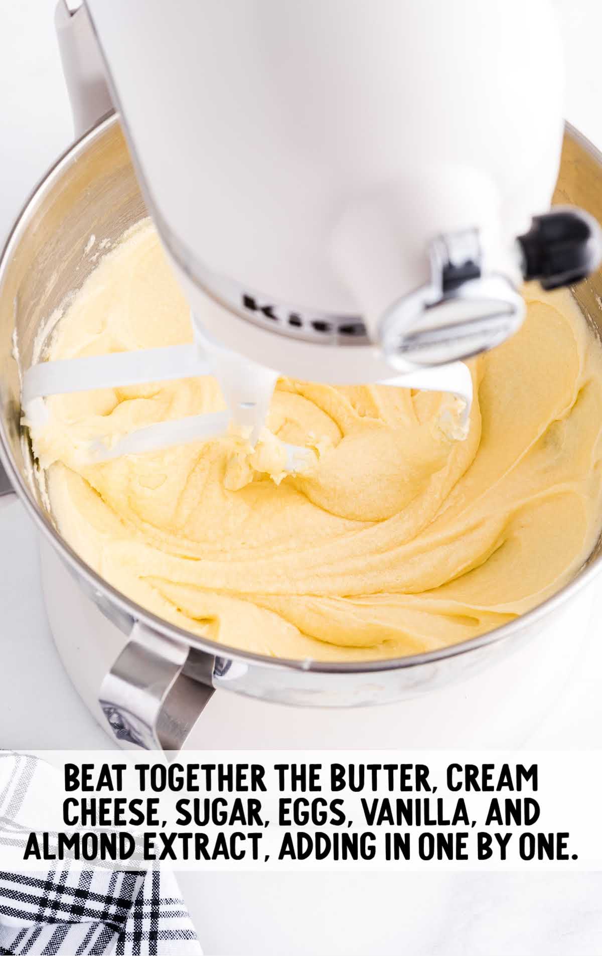 butter added to the ingredients in a blender
