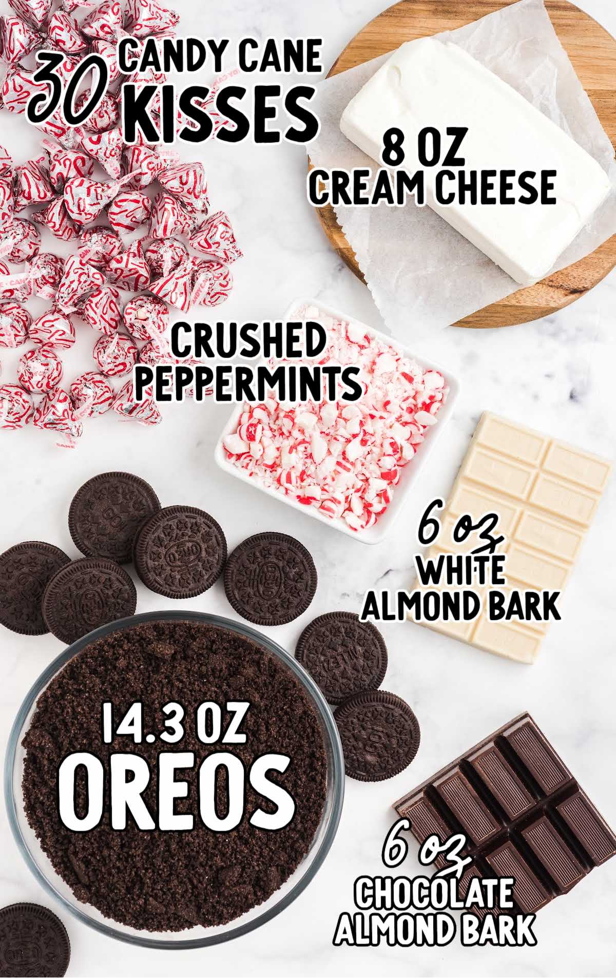 Surprise Inside Oreo Balls raw ingredients that are labeled