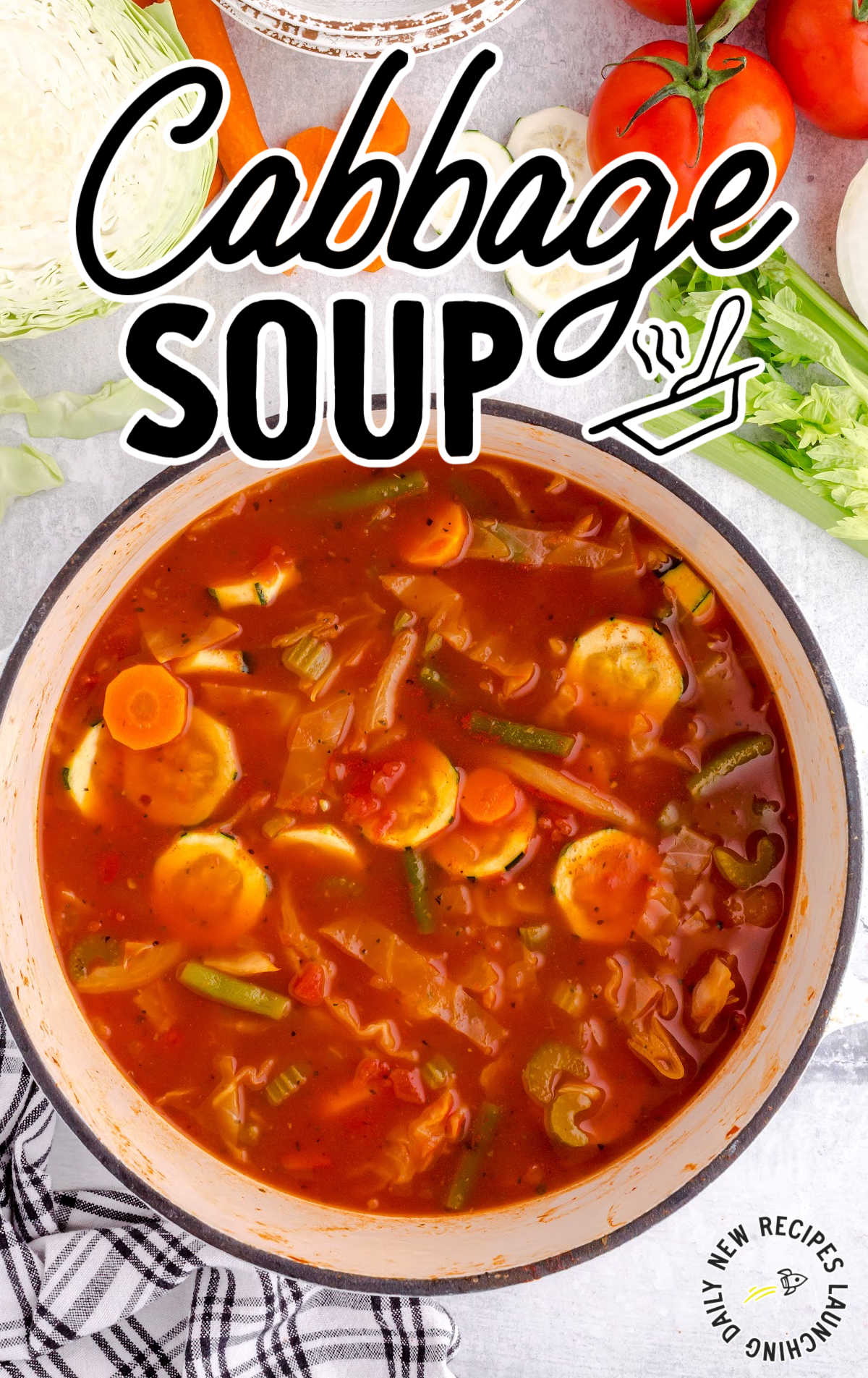 a pot of Cabbage Soup