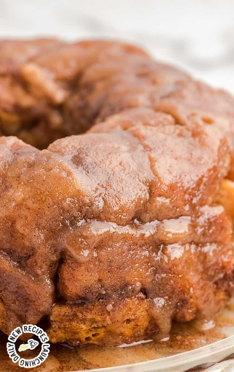 close up shot of Monkey Bread on a serving plate