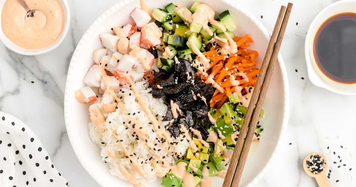 Easy Instant Pot Healthy Sushi Bowl Recipe for Two - SpaceCrafts Design  Studio