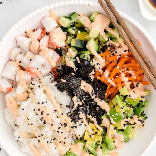 Easy Instant Pot Healthy Sushi Bowl Recipe for Two - SpaceCrafts Design  Studio