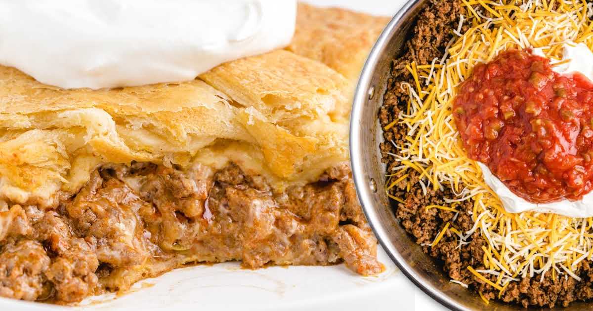 Crescent Roll Taco Bake