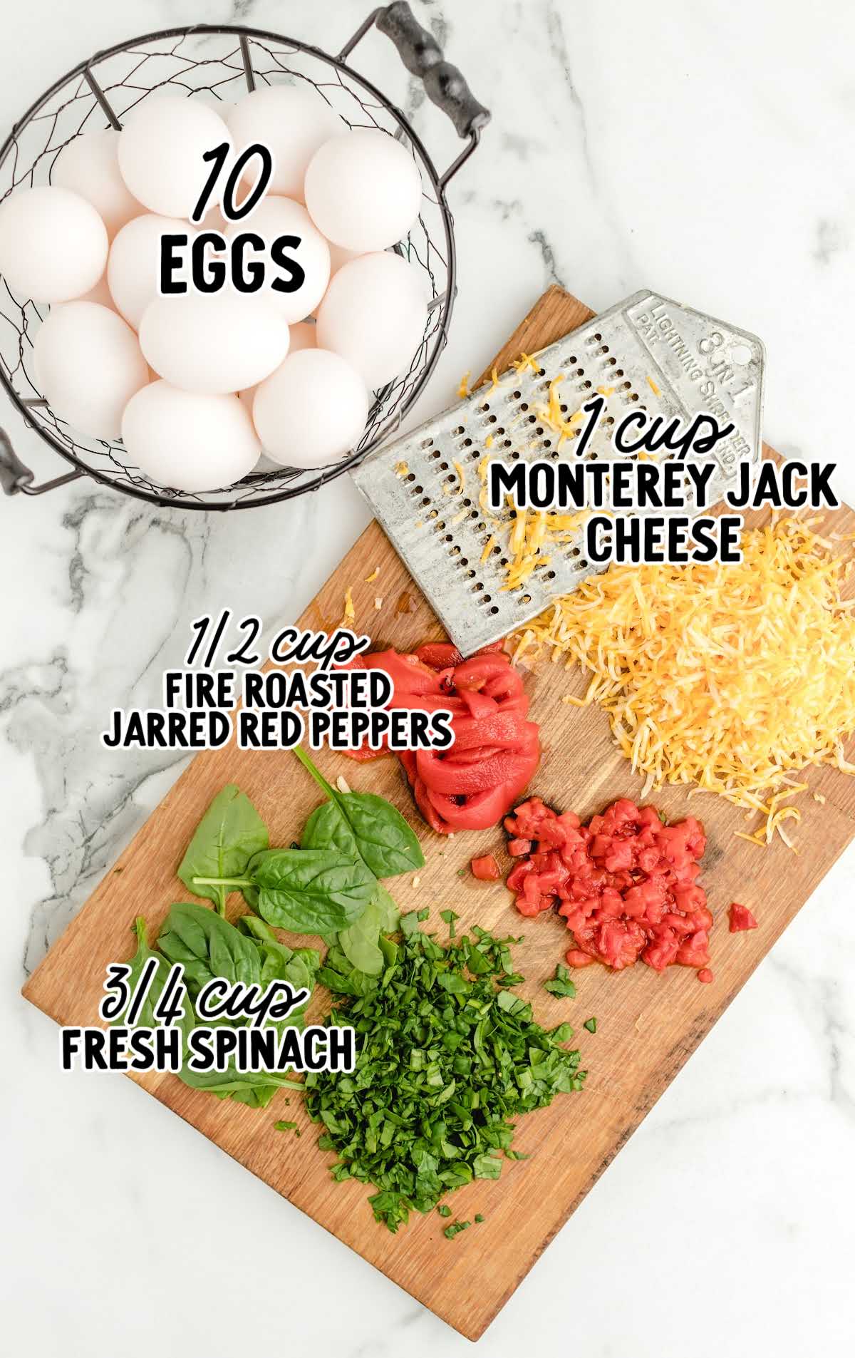 Egg Bites raw ingredients that are labeled