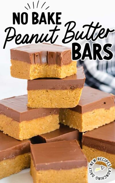 No Bake Peanut Butter Bars Recipe- Spaceships and Laser Beams