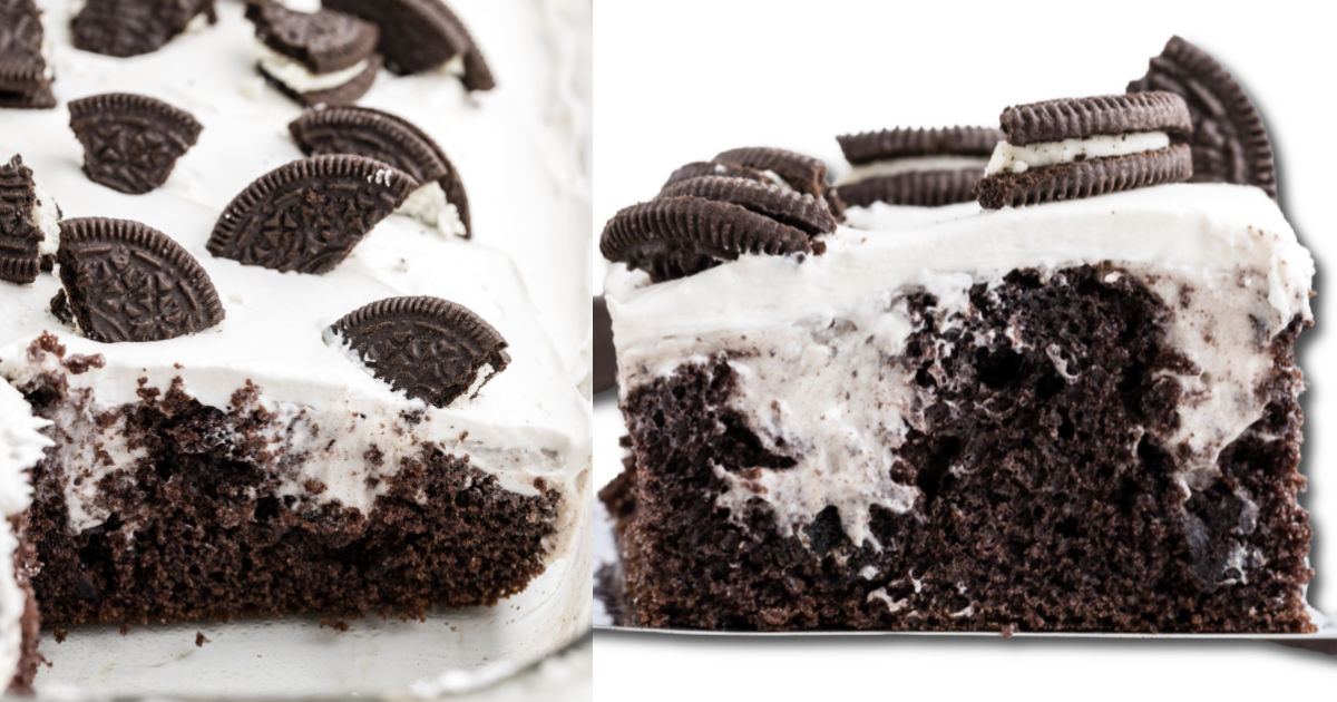 Oreo Poke Cake image