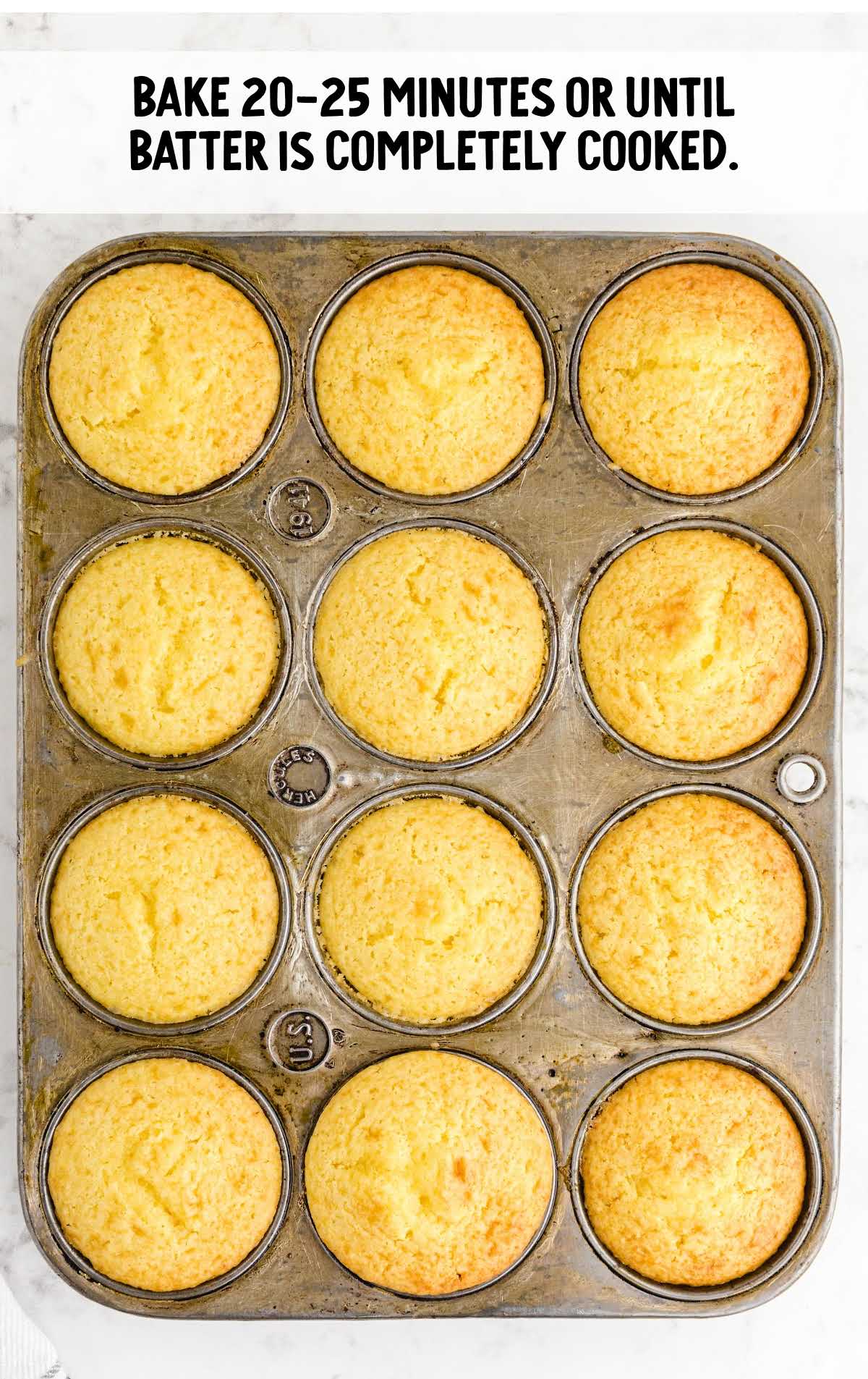 bake muffins for 20-25 minutes 