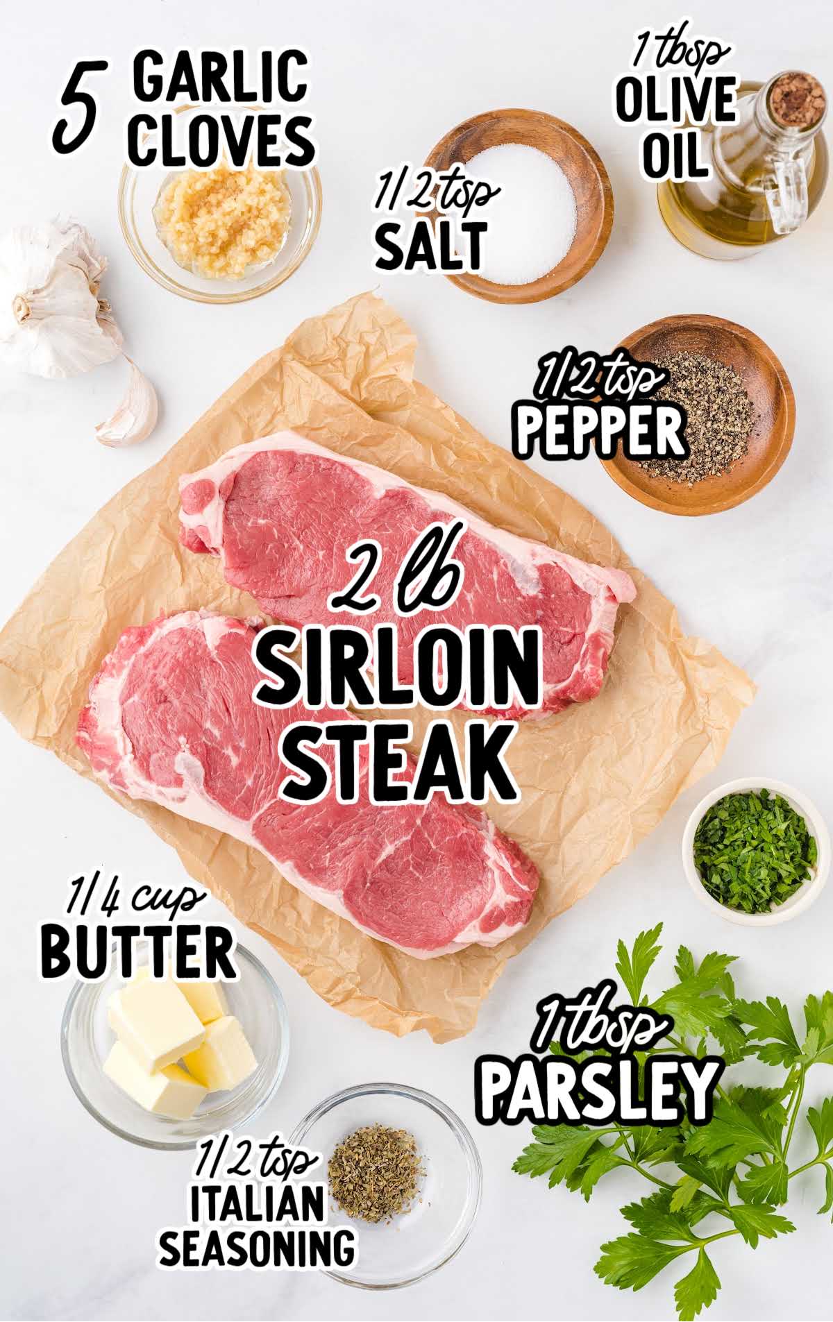 Steak Bites raw ingredients that are labeled