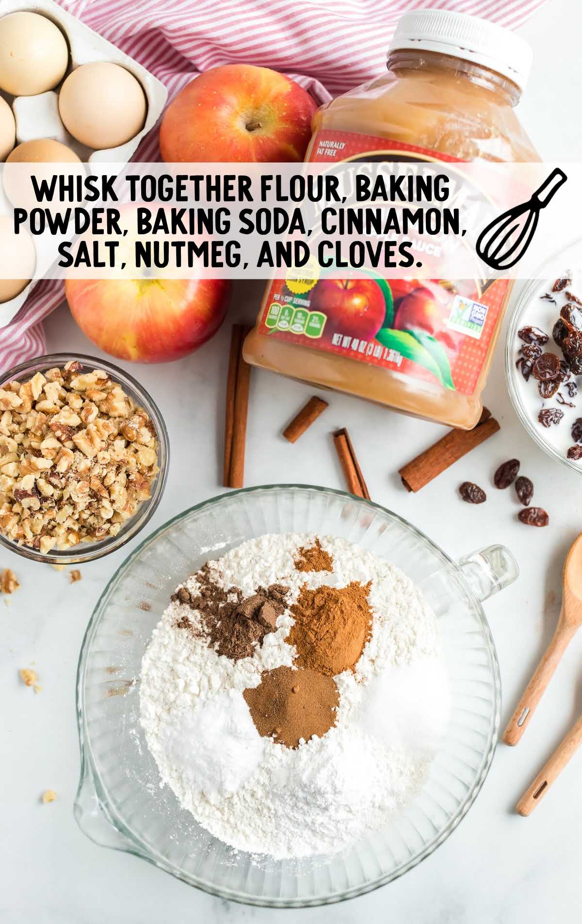 flour and seasonings in a bowl