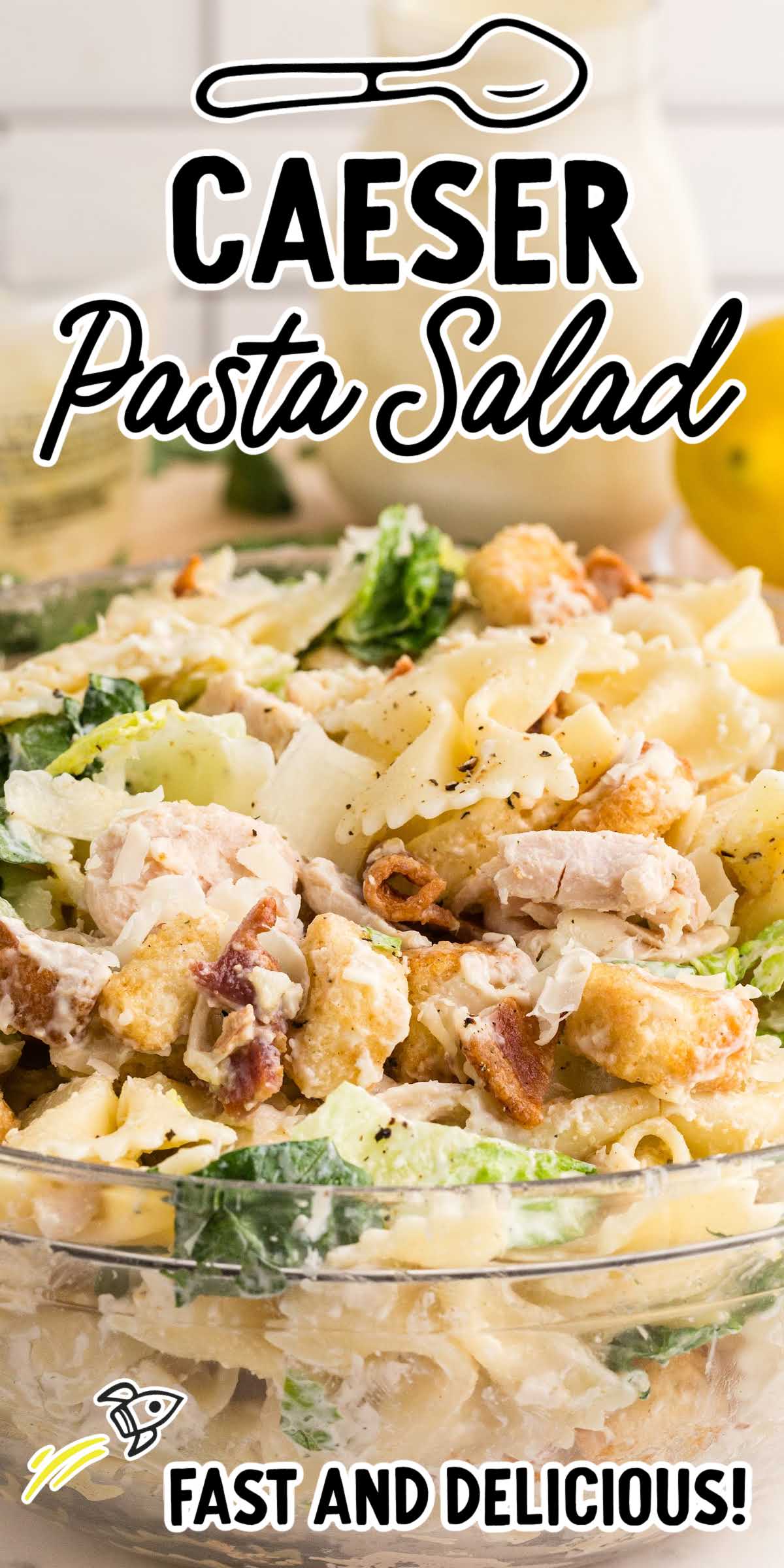 Caesar Pasta Salad - Spaceships and Laser Beams