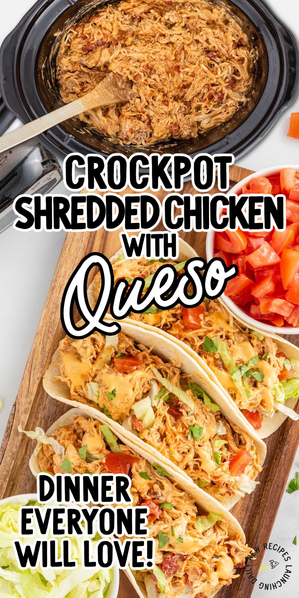Slow Cooker Queso Chicken Tacos Spaceships and Laser Beams
