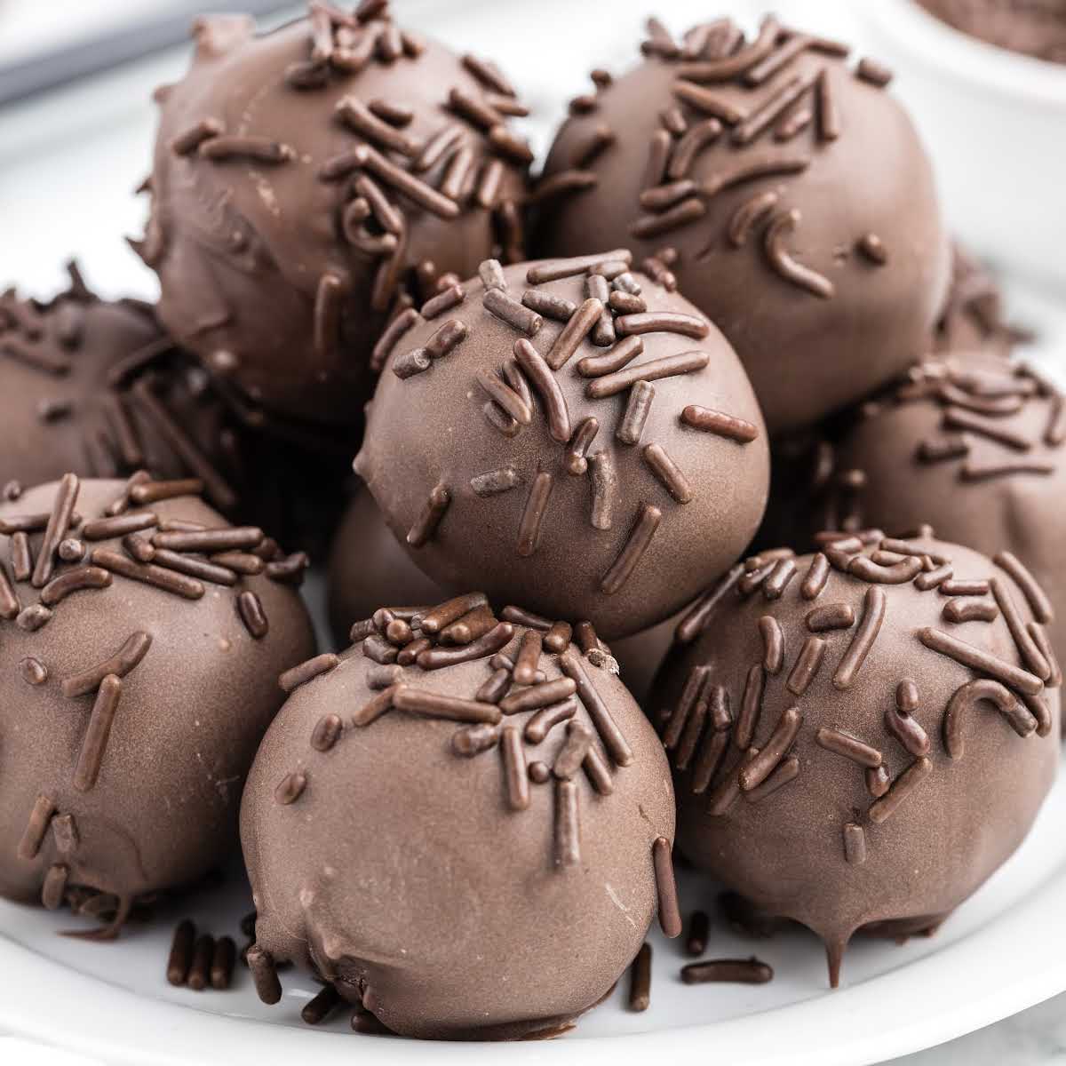 Dark Chocolate Cheesecake Bites