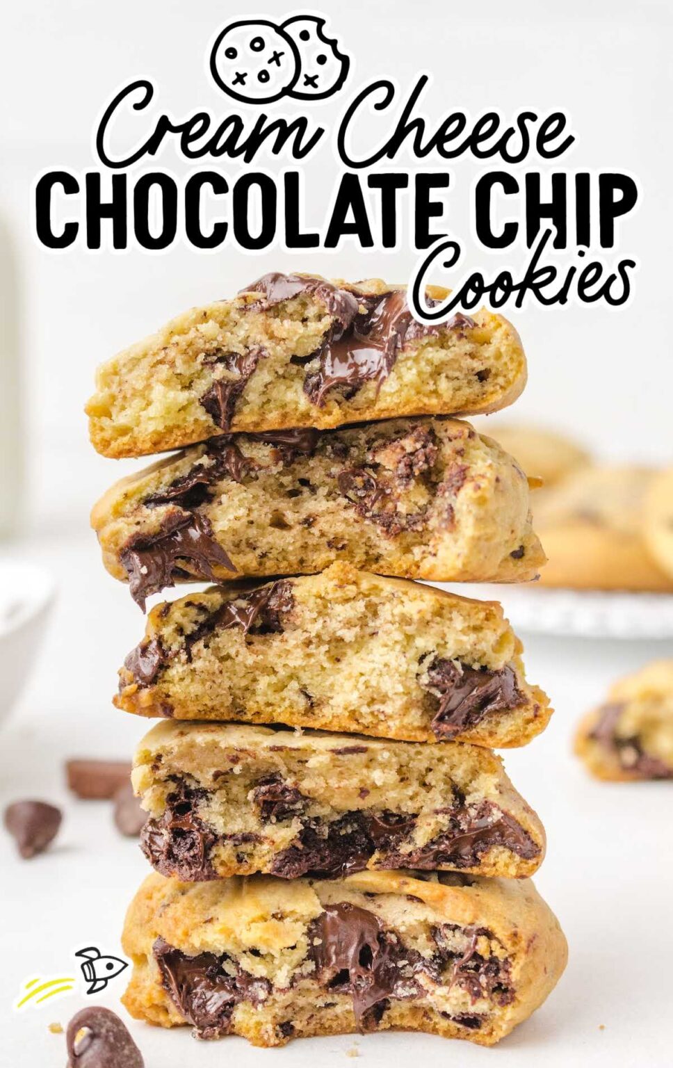 Cream Cheese Chocolate Chip Cookies - Spaceships and Laser Beams