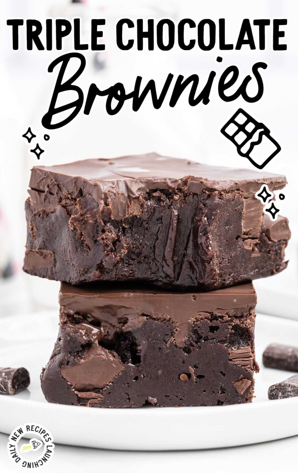 Triple Chocolate Brownies - Spaceships and Laser Beams