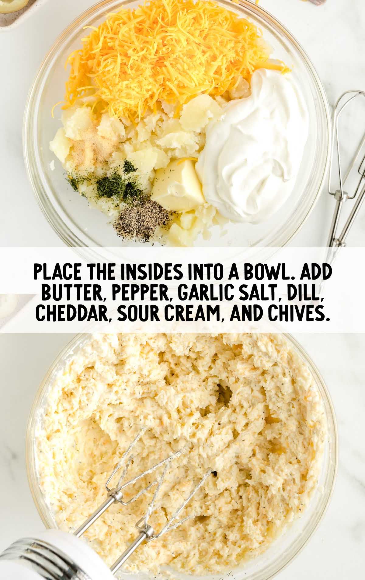 ingredients blended together in a bowl