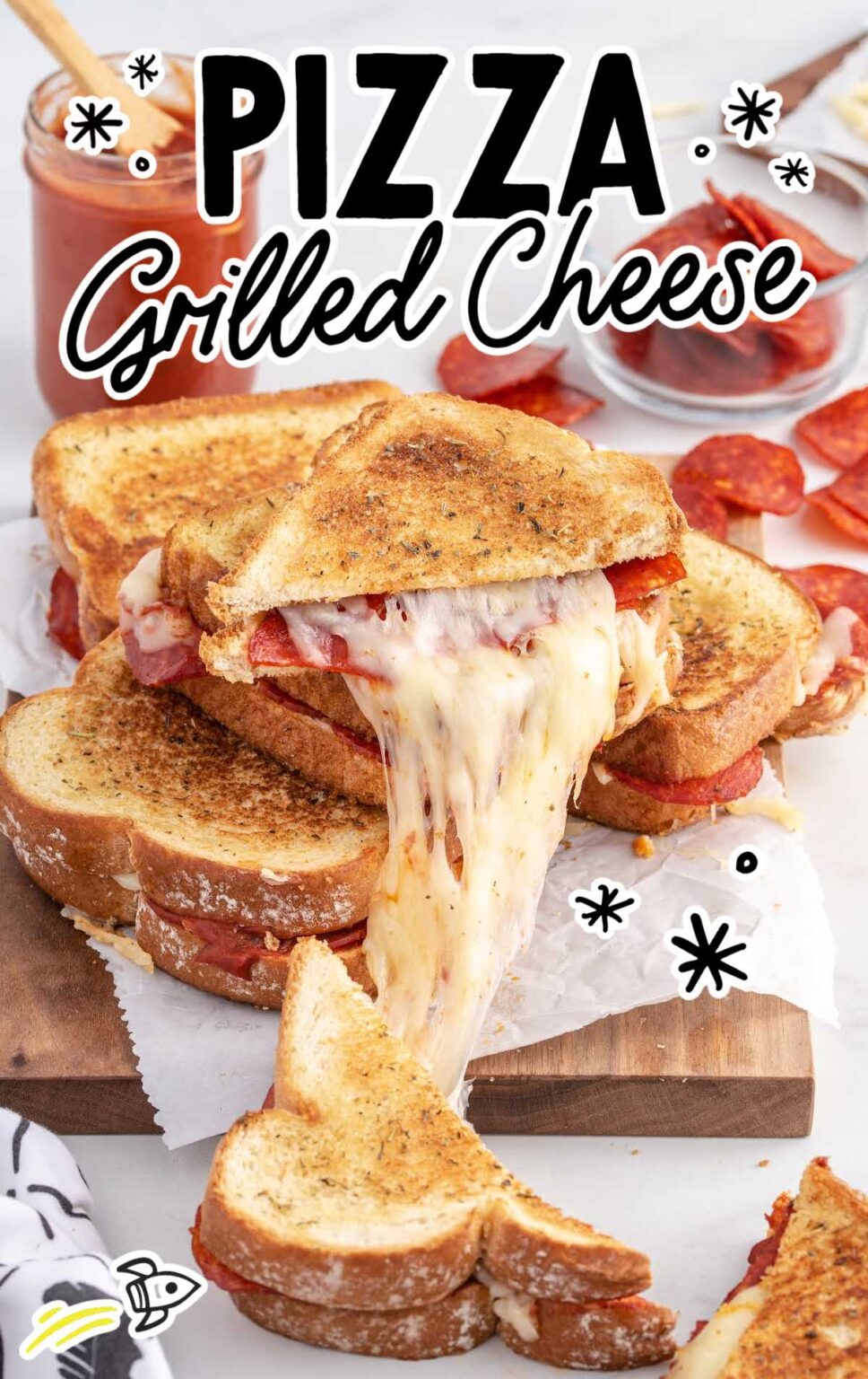 Pizza Grilled Cheese - Spaceships and Laser Beams
