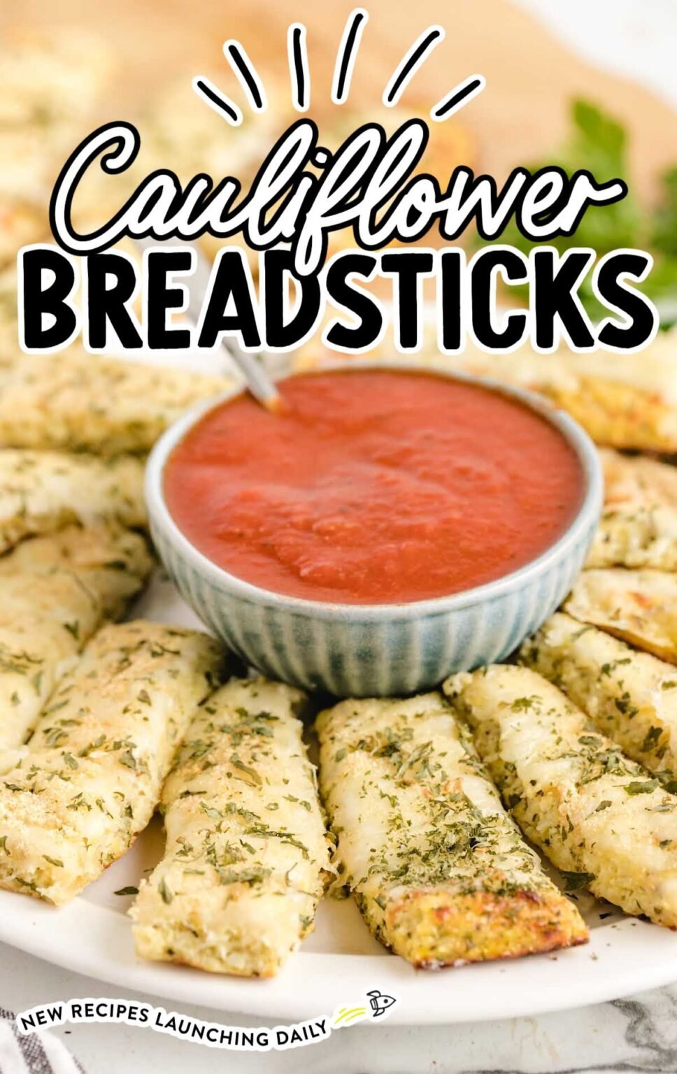 Cauliflower Breadsticks A Low Carb Cauliflower Recipe